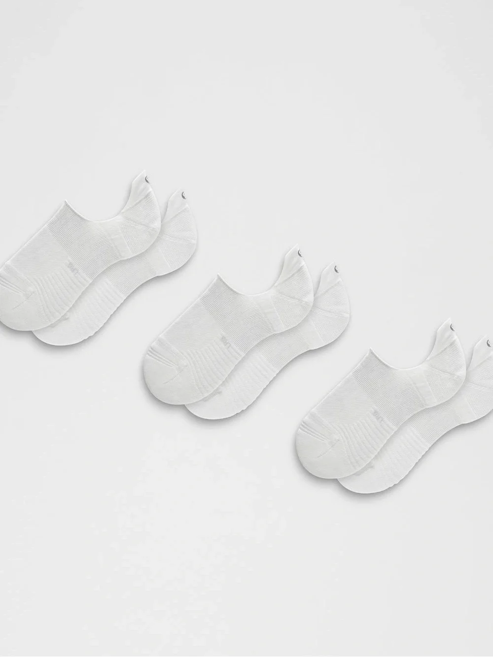 lululemon athletica White Power Stride No-Show Socks (6 Pairs)